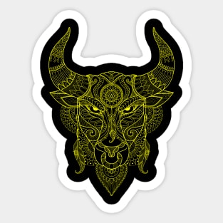 taurus zodiac design Sticker